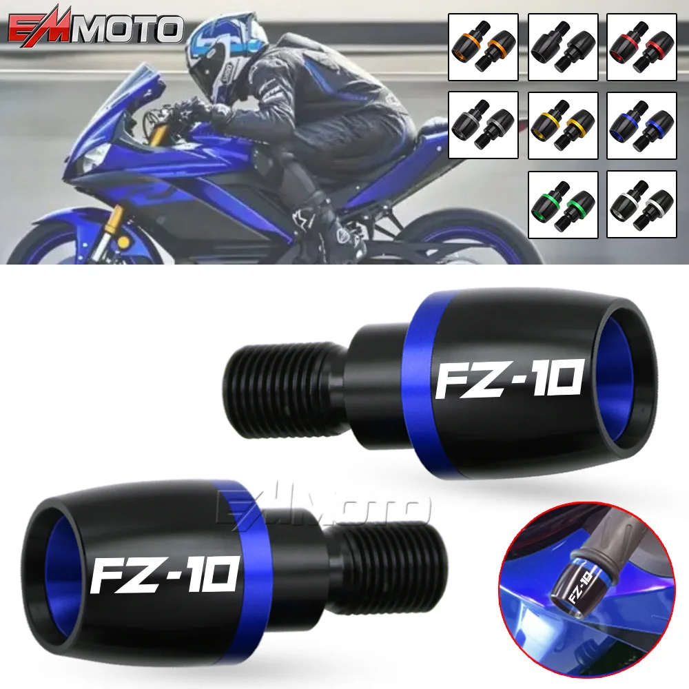 

For Yamaha FZ-10 FZ10 FZ 10 2016 Motorcycle CNC Aluminum Handlebar Ends Grips Bar Ends Cap Counterweight Plug Slide