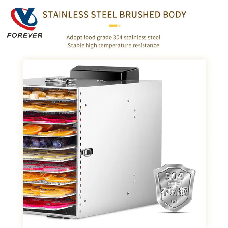 Fruit Dryer Food Household Intelligent Multifunctional Large Capacity Small Bean Dissolving Pet Food Dehydration Drying Machine