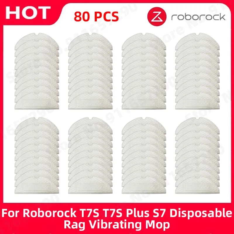 For Roborock T7S / T7S Plus / S7 Disposable Rag Vibrating Mop Spare Parts Sweeping Robot Accessories