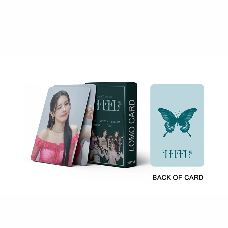 

55pcs/set Kpop GIDLE INEVER DIE Lomo Cards (G)I-DLE2023 WORLD TOUR Album Girls I Burn Photo Card Postcard Fans Gift YUQI SHUHUA