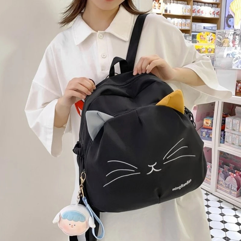 College Backpacks for Teen Girl Student Cartoon Rucksack Travel Daypack