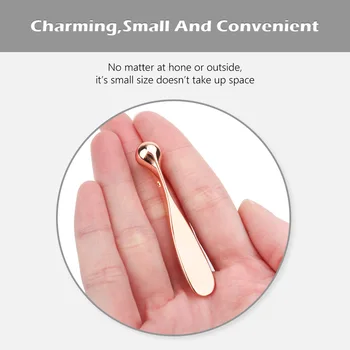 Eye Cream Massager Applicator for Facial Massage Mini Sticks Wrinkle Metal Skin Care Massage Tool Eye Massage Reduces Puffiness - Thumbnail 4