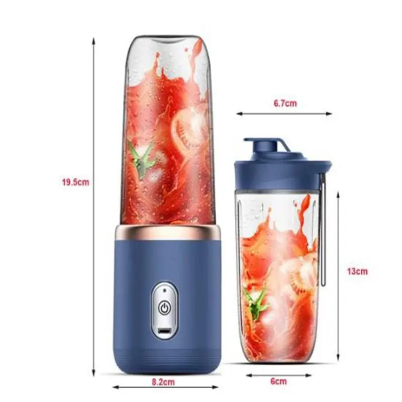 Fruit Juicer Blue/Pink Portable Small Electric Juicer Stainless Steel Blade Cup Juicer Fruit Automatic Smoothie Blender Kitchen Tool 1pc fruit juicer