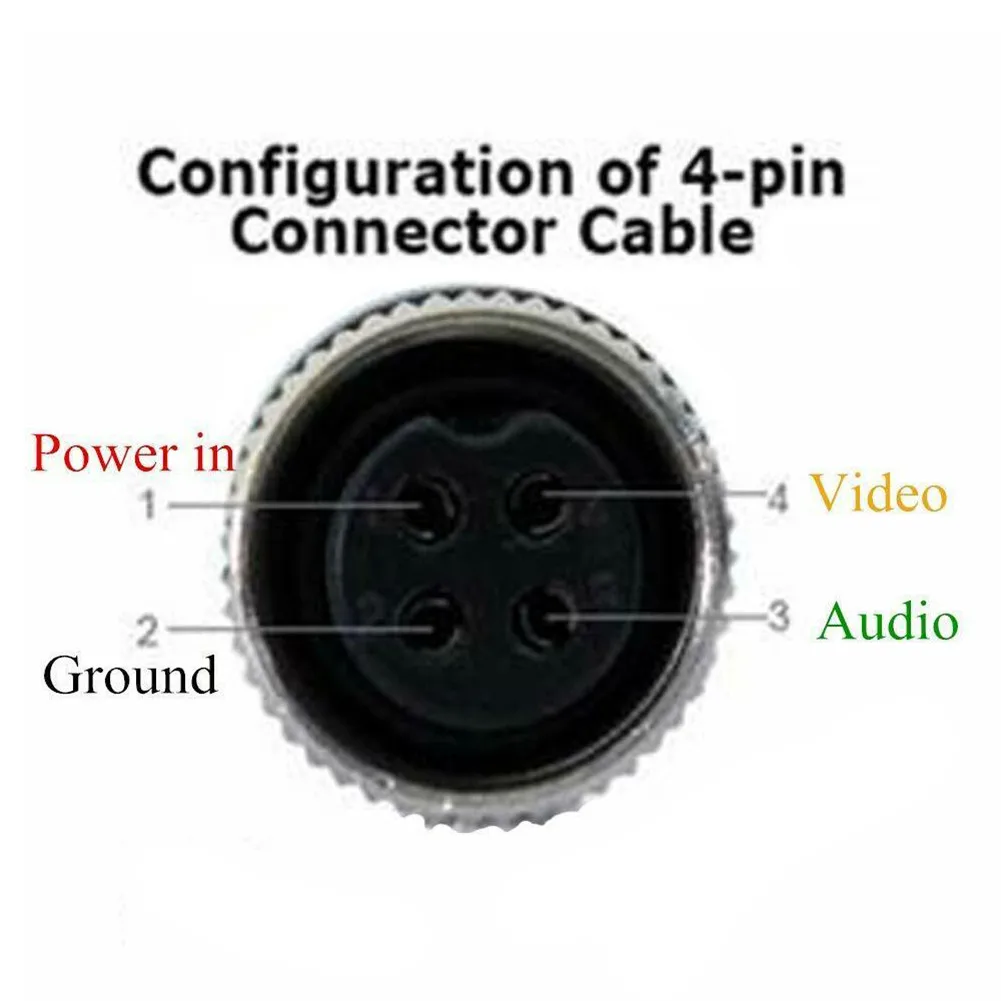 

Durable 4 PIN Aviation To BNC RCA Cable With Video Audio Audio Phono/RCA Plug (Male) Cameras DC Power Camera Cable 1.1FT 1PC