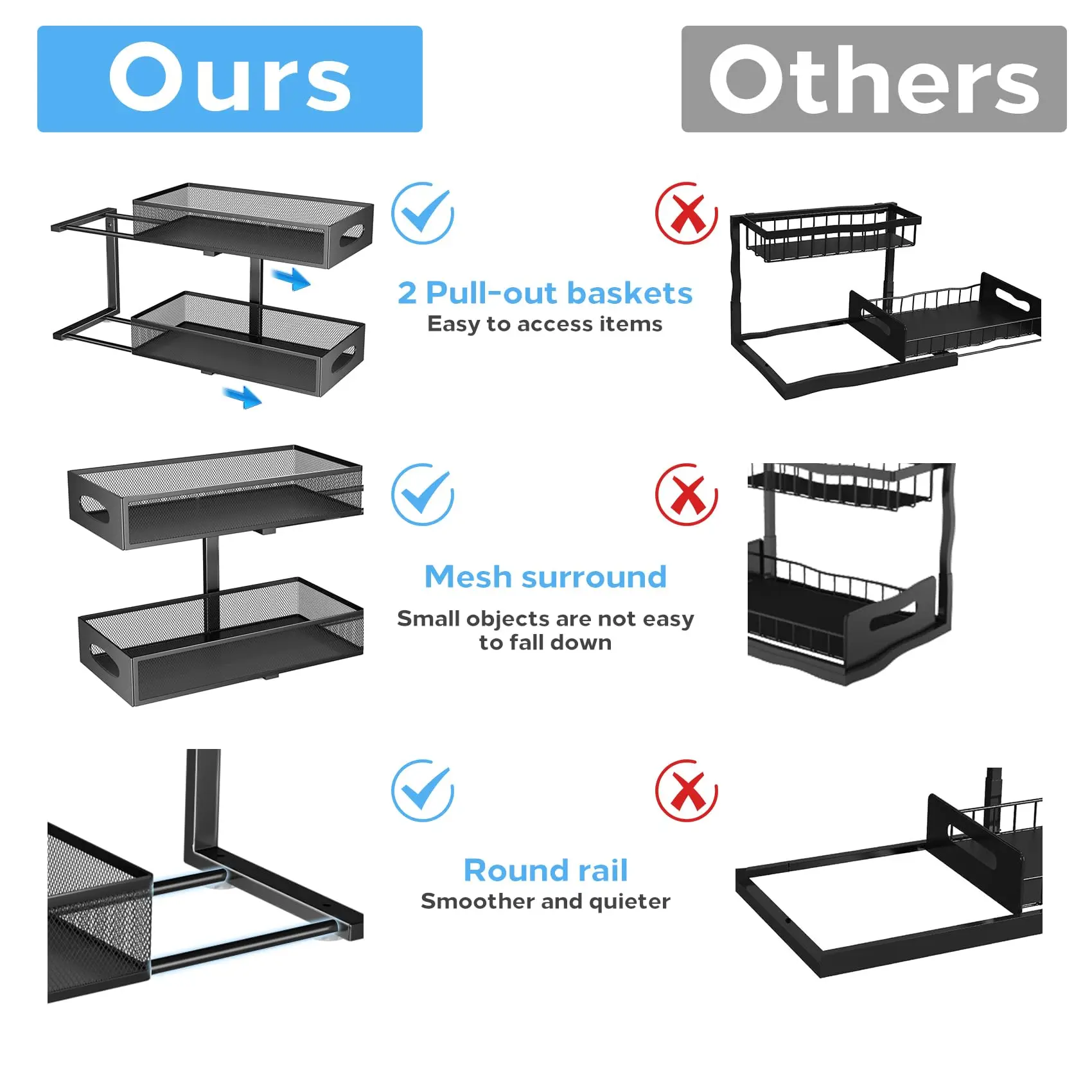 2-Tier Under Sink Organizer 5