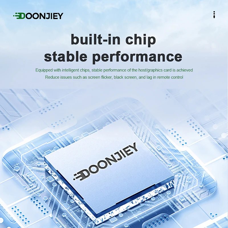 DOONJIEY 8K HDMI Virtual Display Adapter - Advanced HDMI 2.1 EDID Emulator for High-Resolution Displays