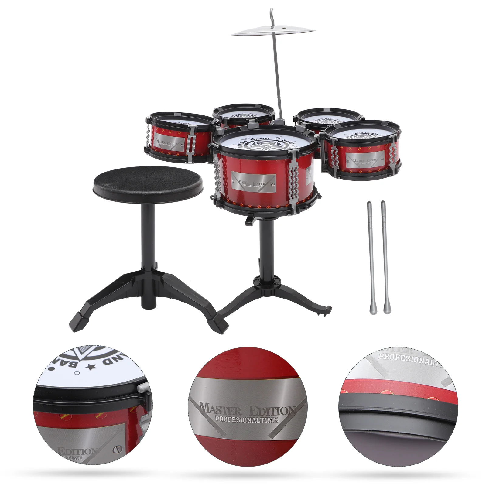 

Drum Set Education Mini Music Kids Percussion Playing Rhythm Beat