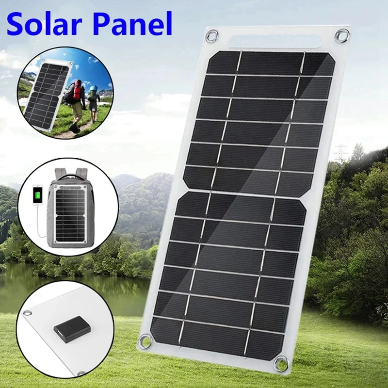 5V 6W Pannello Solare Pannello Batteria Portatile Caricatore Solare Telefono Cellulare Alimentazione Mobile Per Escursionismo All'Aperto Campeggio Dur