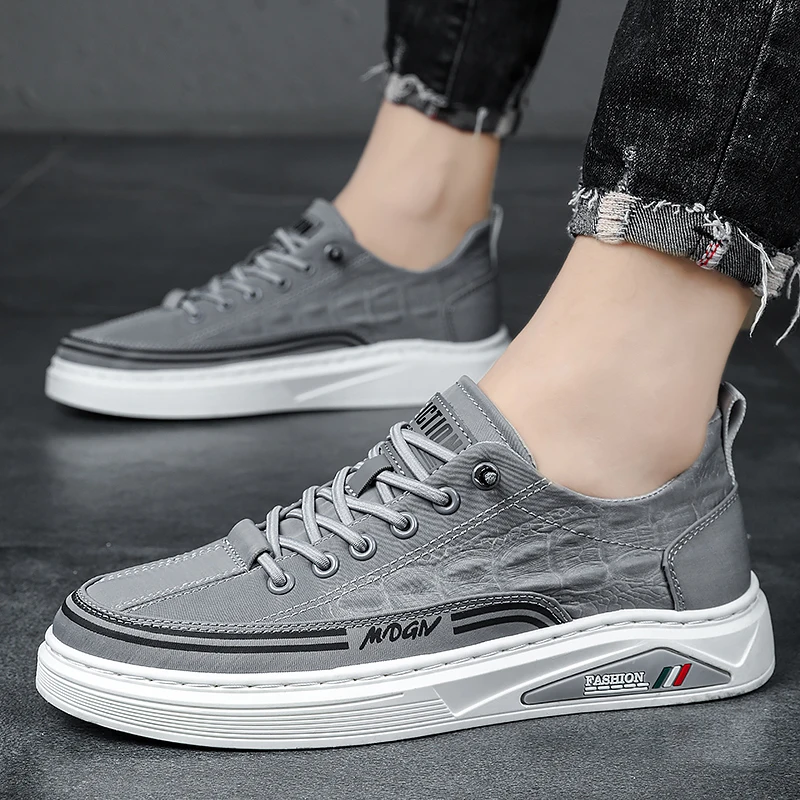 

2023 New Mens Canva Shoes Elastic Lace Hand Sewing Mens Sneaker Flat Welt Stitching Mens Casual Shoe Designer Shoes Men Zapatos