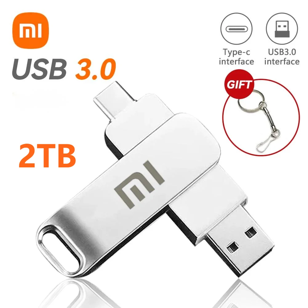 Xiaomi Usb 3.0 Pendrive 1Tb Pen Drive Ad Alta Velocità 2Tb Chiavette Usb Impermeabili In Metallo 512Gb Type-C Memoria Usb Stick 2024
