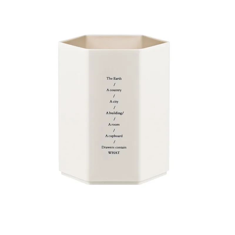 Pen Holder Pen And Brush Holder Desk Organizer Brush Holder Creative Hexagonal Pen Holder