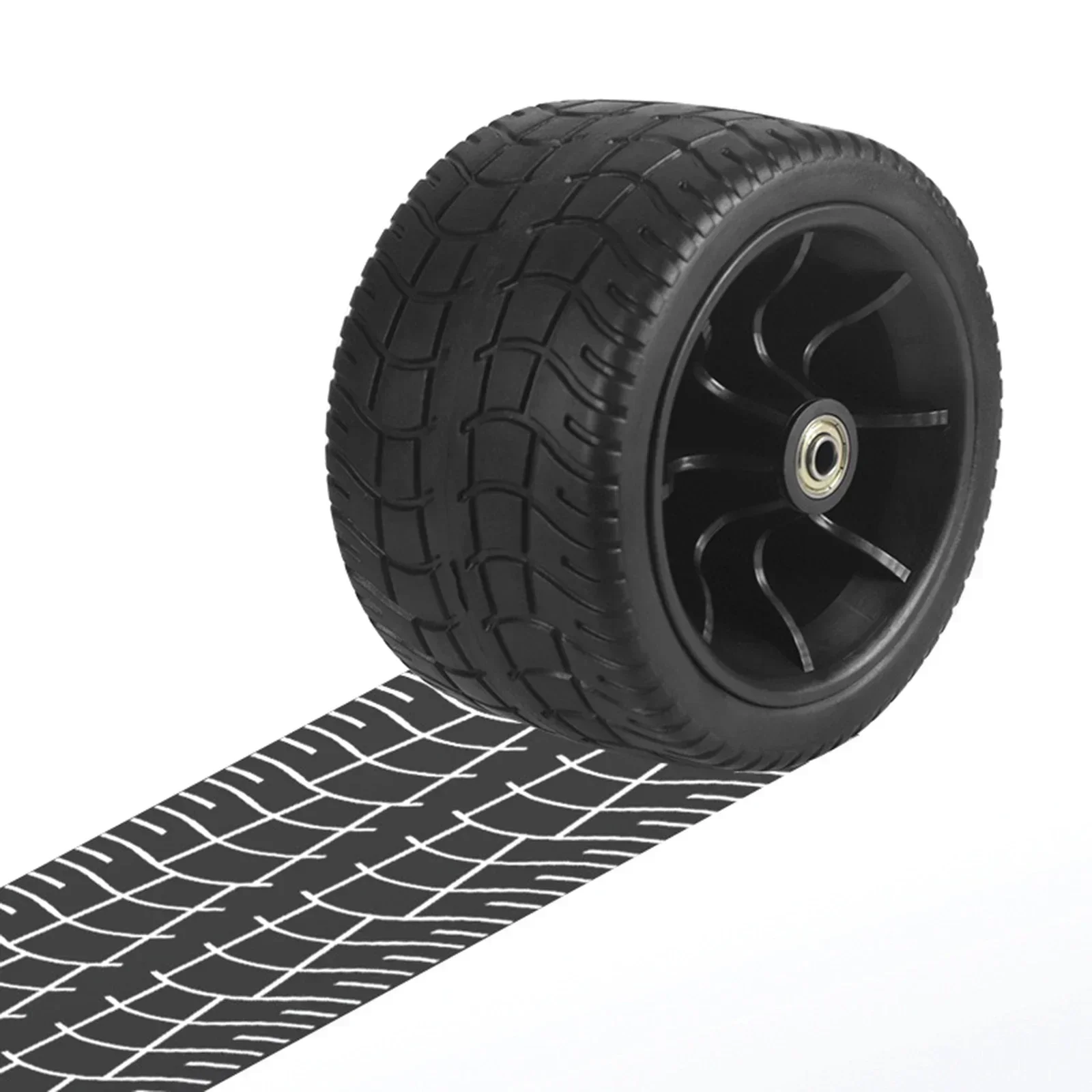 6inch Outdoor Replacement Wheels Tire Double Bearings For Folding Wagon Camping Cart Tools Wheels All-terrain PU&deg; Rotatable