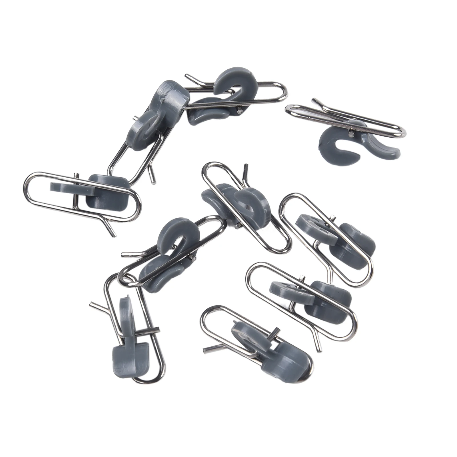 10pcs Stainless Steel Sea Fishing Bait Clip HookBait Release Clip 10pcs Stainless Steel Sea Fishing Bait HookBait Release