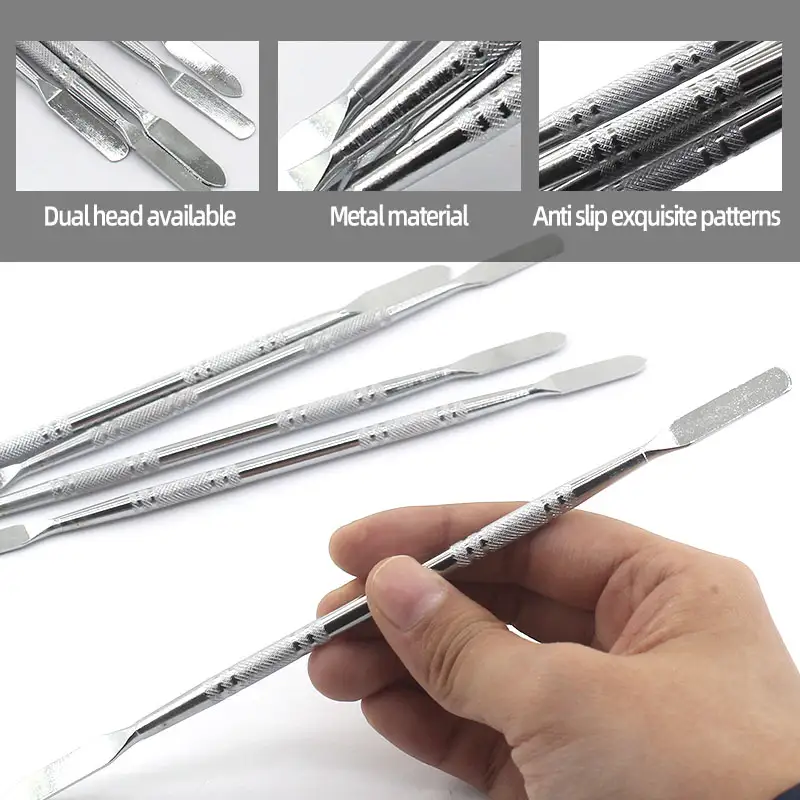 Double-Ended Stainless Steel Metal Spudger Pry Bar - Electronics Opening Repair Tool image 2