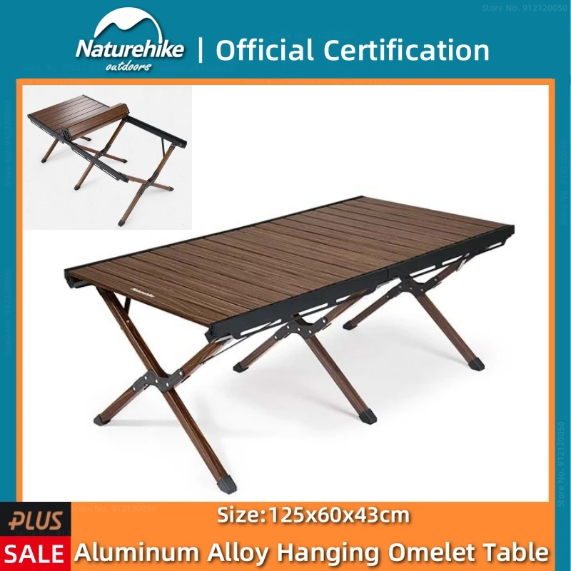 

Naturehike Outdoor Aluminium Alloy Suspension Omelet Table Widening Solid Durable Portable Camping Picnic Barbecue Folding Table