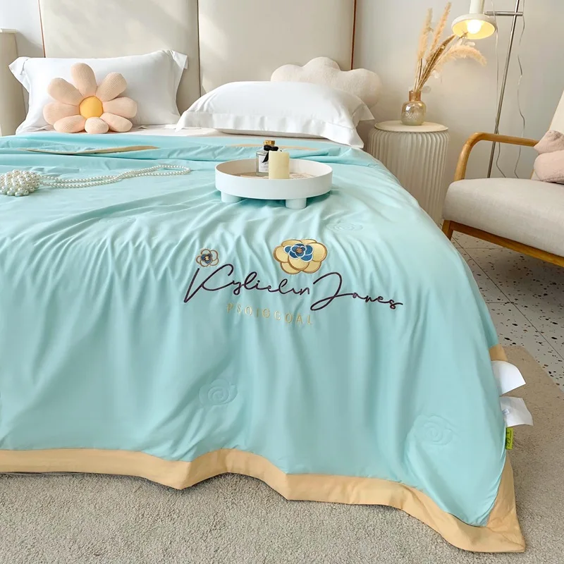 CoolingThinBlanketsforSummerHotSleepersLightweightSkinfriendly