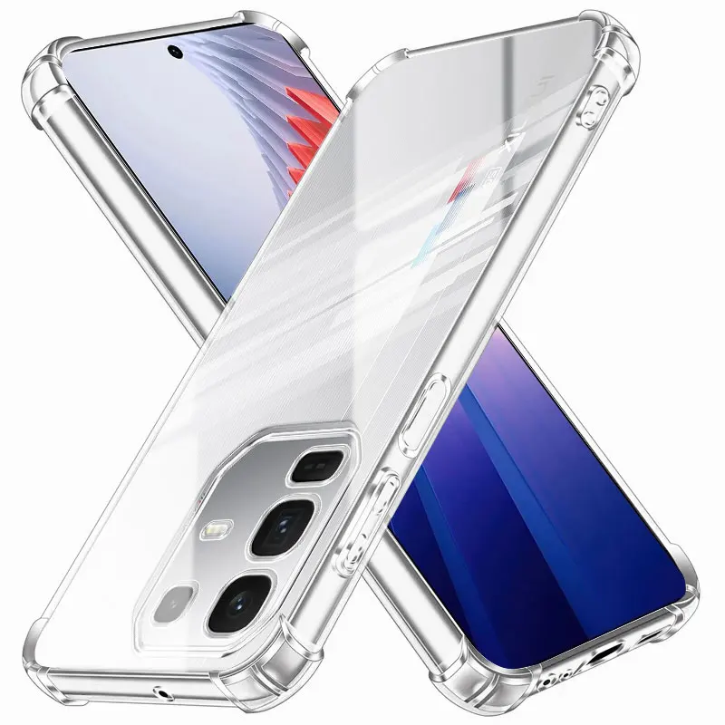 Transparent Shockproof Airbag Silicone Phone Case - Soft Protective Cover Shell