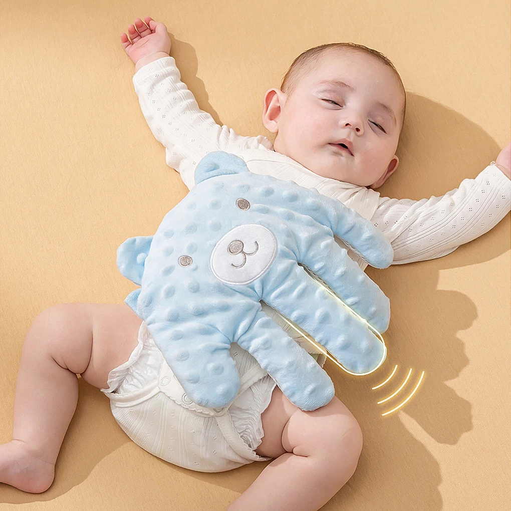Soothing Cartoon Baby Sleep Aid Pillow Babies Soothing Palms Toddler Sleep Aid Infant Calming Sleeper Remote Control Hand Palms 3