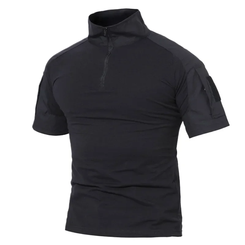 Tactical T-Shirts Men Sport Outdoor Quick Dry Short Sleeve Shirt Hiking Hunting Climbing Camouflage Clothing Breathable