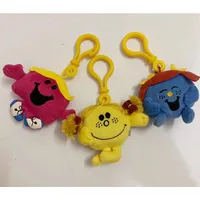 New MR. MEN and LITTLE MISS Sunshine Miss Chatterbox Robert Hargreaves Plush Key Chain For Girls Boys Kids Children Toys 7CM 1
