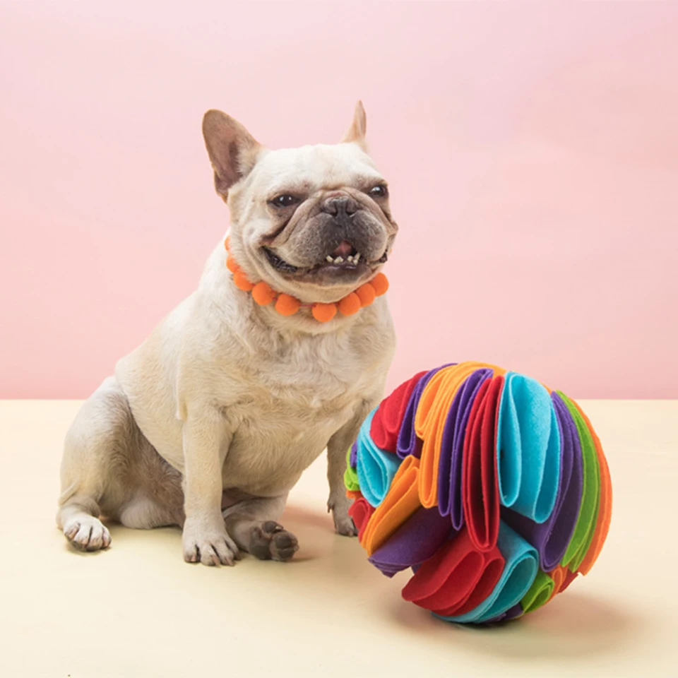 Dog Puzzle Toys Sniffing Ball Toy For Small Medium Large Dogs Pet Sniffing  Hiding Food Toys Slow Feeding Rubber Ball Toys - Dog Toys - AliExpress