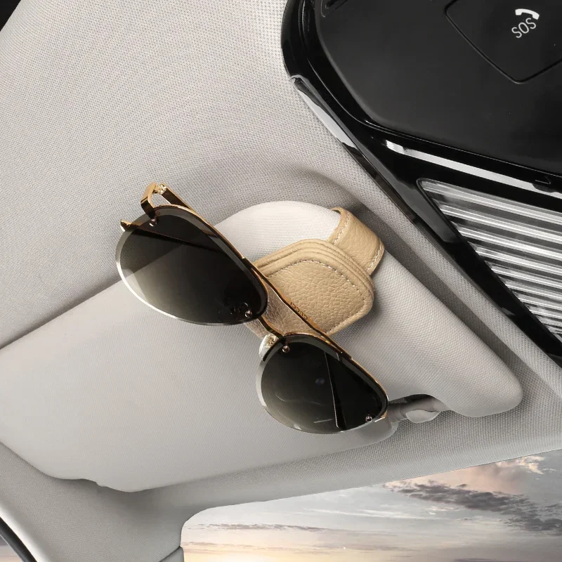 Soporte para lentes de sol para visera de automóvil clip para gafas de sol  para visera de automóvil accesorios interiores de automóvil clip – Yaxa  Guatemala