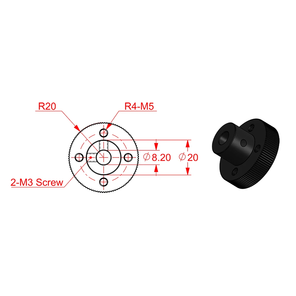 3d Printer Accessories Openbuilds Cnc Jog Knob Handwheel For