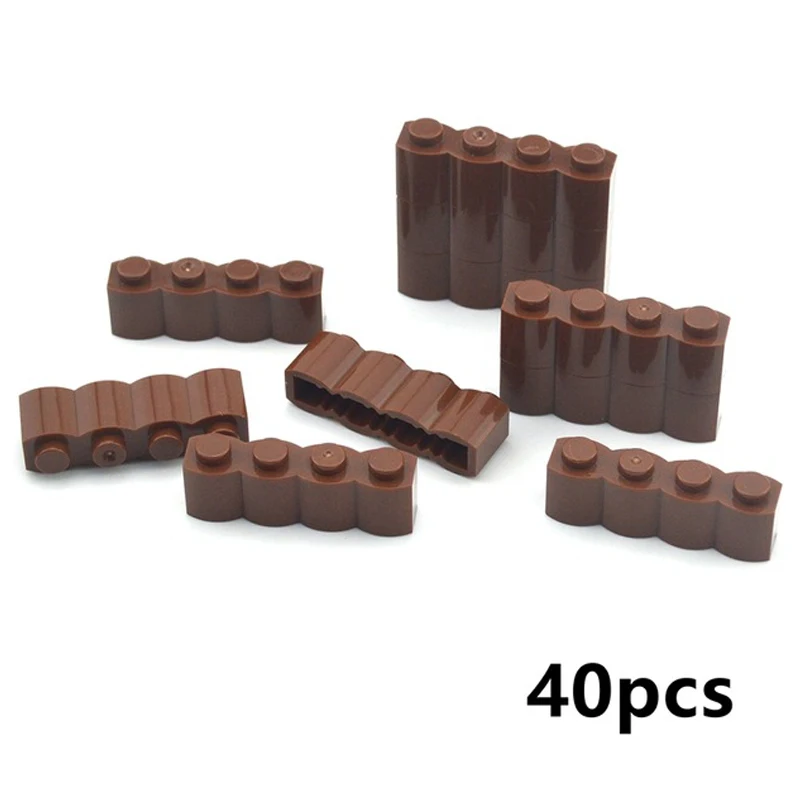 MOC 30136 벽돌 수정 1x2 로그 흔들며 빌딩 블록 부품 특별 DIY 교육 크..