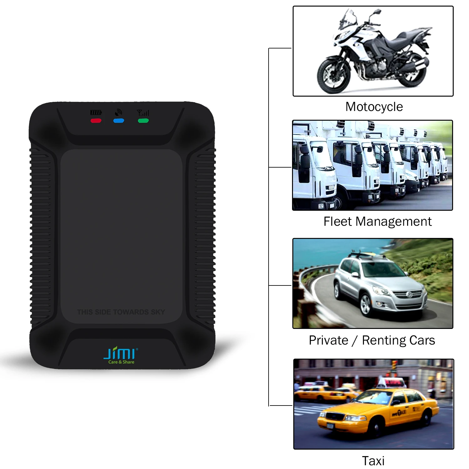 Vehicle GPS Tracker Jimi X3 Multifunctional Real-time GPS+AGPS Tracking Two-way Talk RFID For Vehicle Taxi