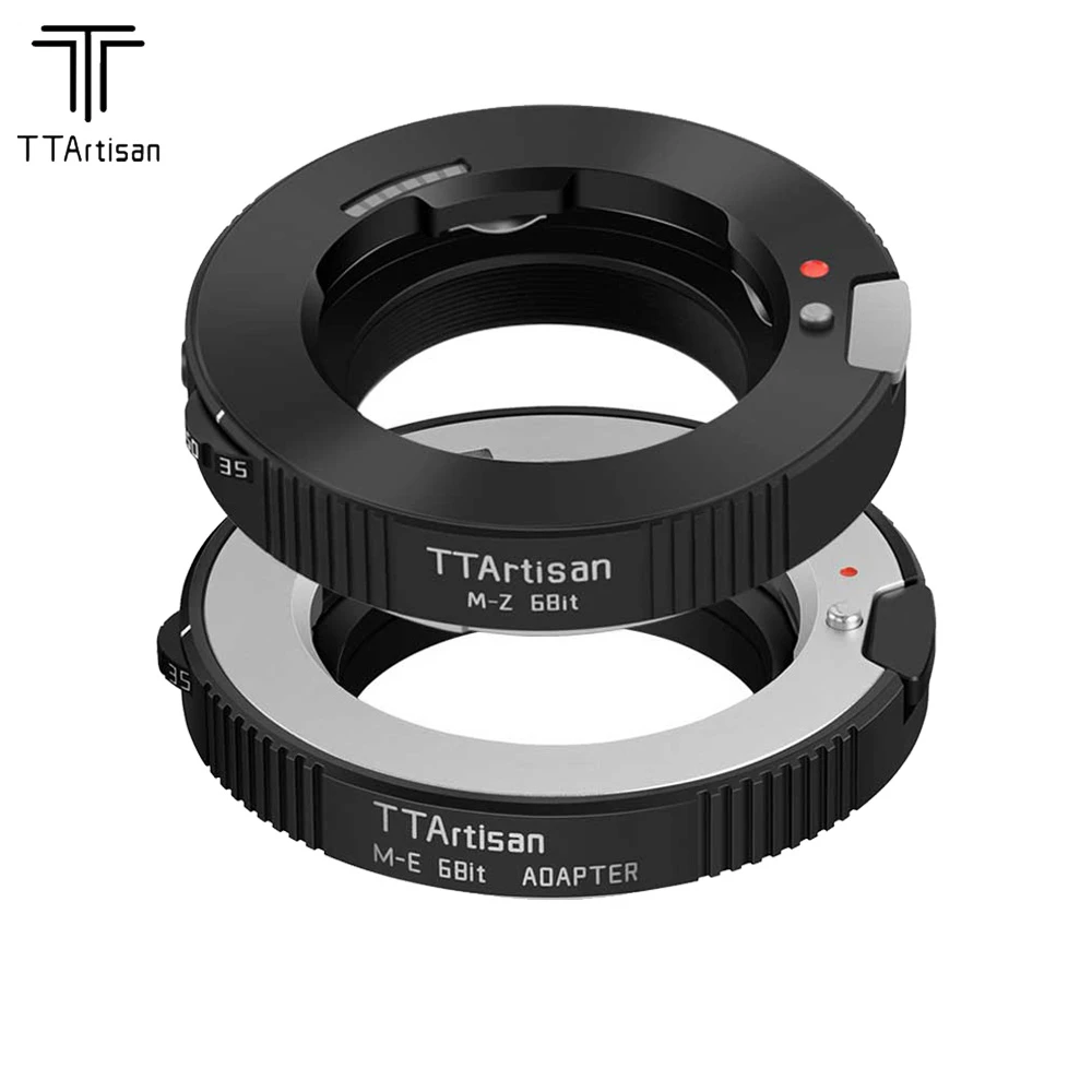 

TTArtisan M-E 6Bit Lens Adapter Ring for Leica M-mount Lens to Sony E Mount a6300 a6500 M-Z For Nikon Z Mount Camera Z50 Z6 Z30