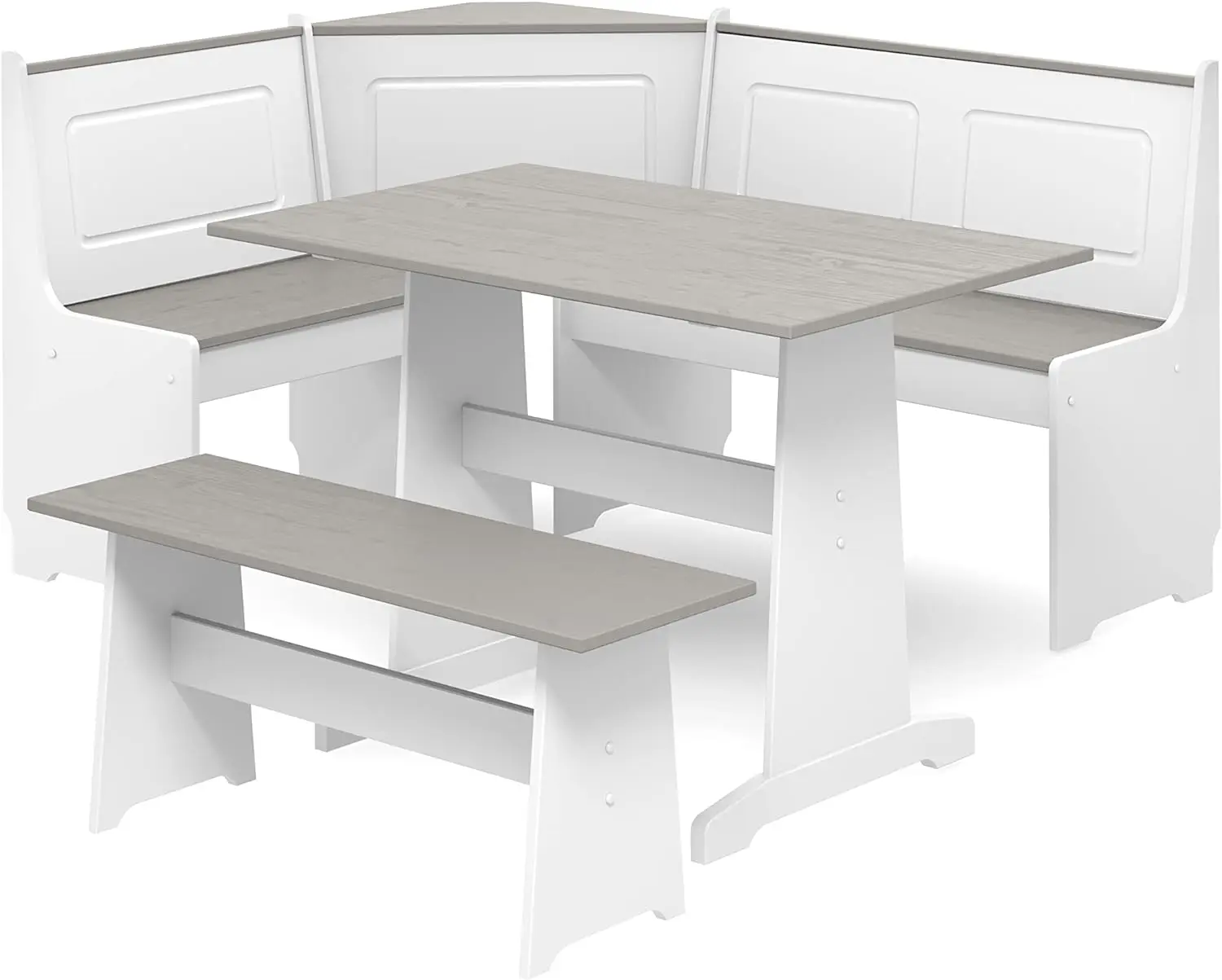 

Linon Grey and White Breakfast Dining Set Ardmore Nook