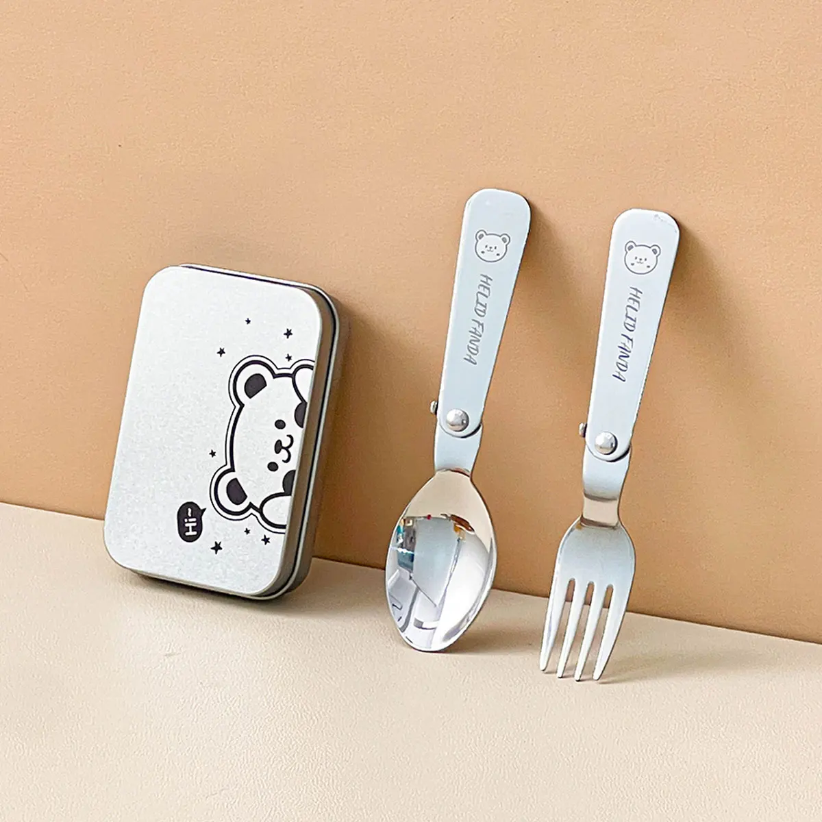 3-Piece Portable Folding Cutlery Set
