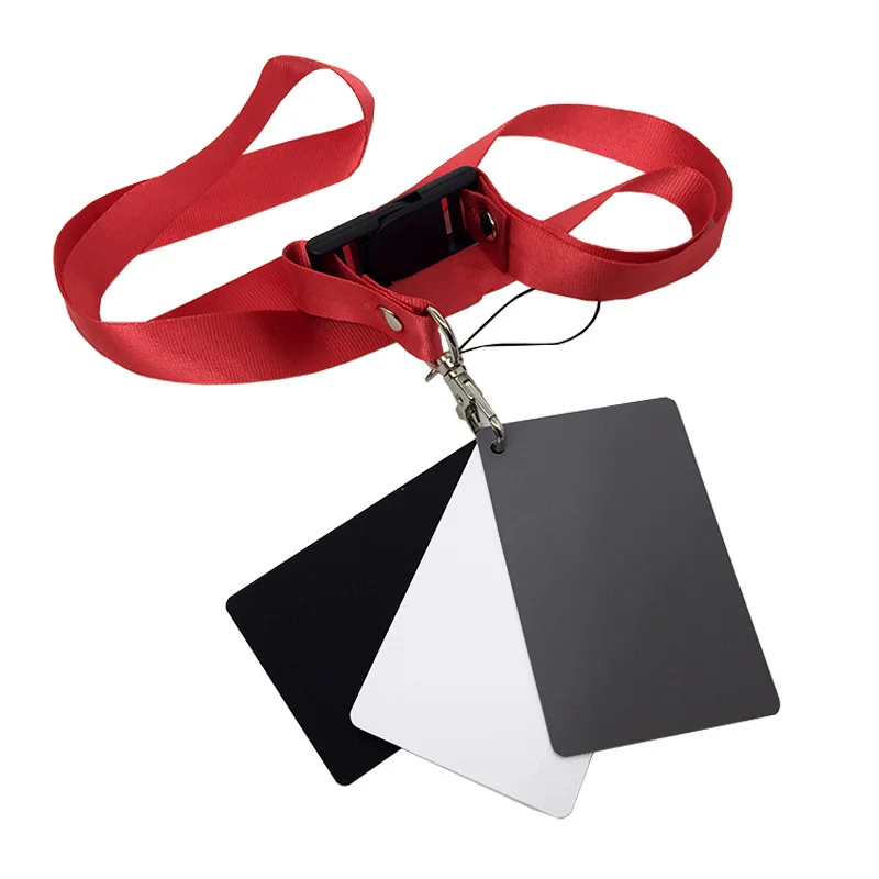 White Black Grey Balance Cards 18% Exposure Photography Card Calibration Gray Card Digital Camera Checker Video DSLR