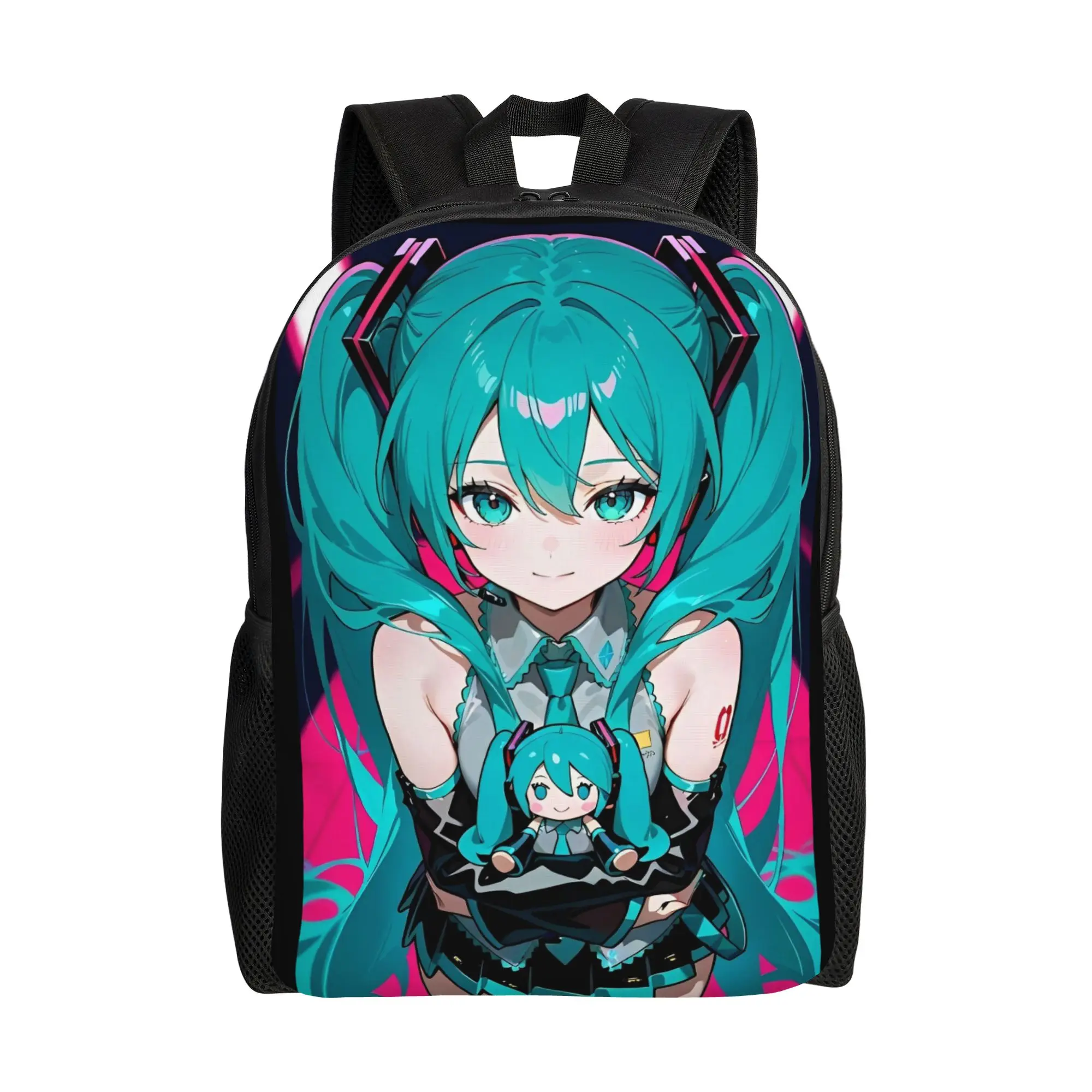Stylish Unisex Hatsune Miku Backpack - Fashionable and Durable Daypack