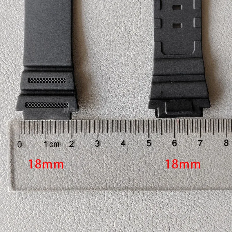 Sporty 18mm Silicone Waterproof Watch Strap