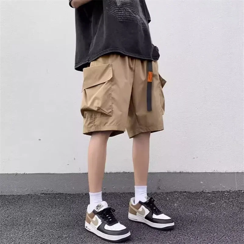 Summer Men's Functional Cargo Shorts 2024 New Multi-pocket Baggy Gym Short Sweatpants Y2K Streetwear Bermuda shorts Masculina 5