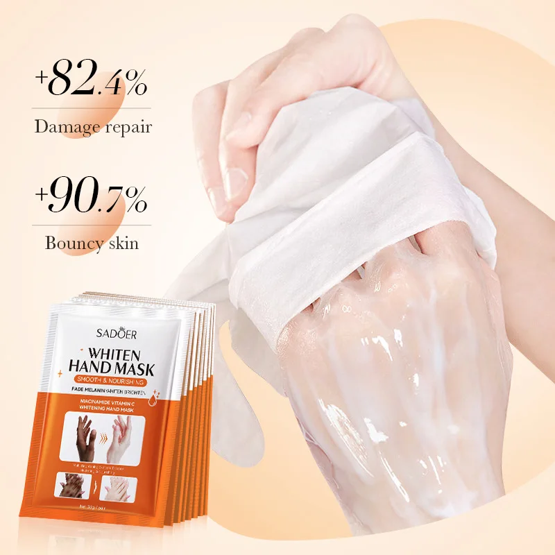 1/2/5 Pairs SADOER Niacinamide Hand Mask Hands peel barb Repair Moisturizing Nourishing Brightening Hand Gloves Hands Skin Care