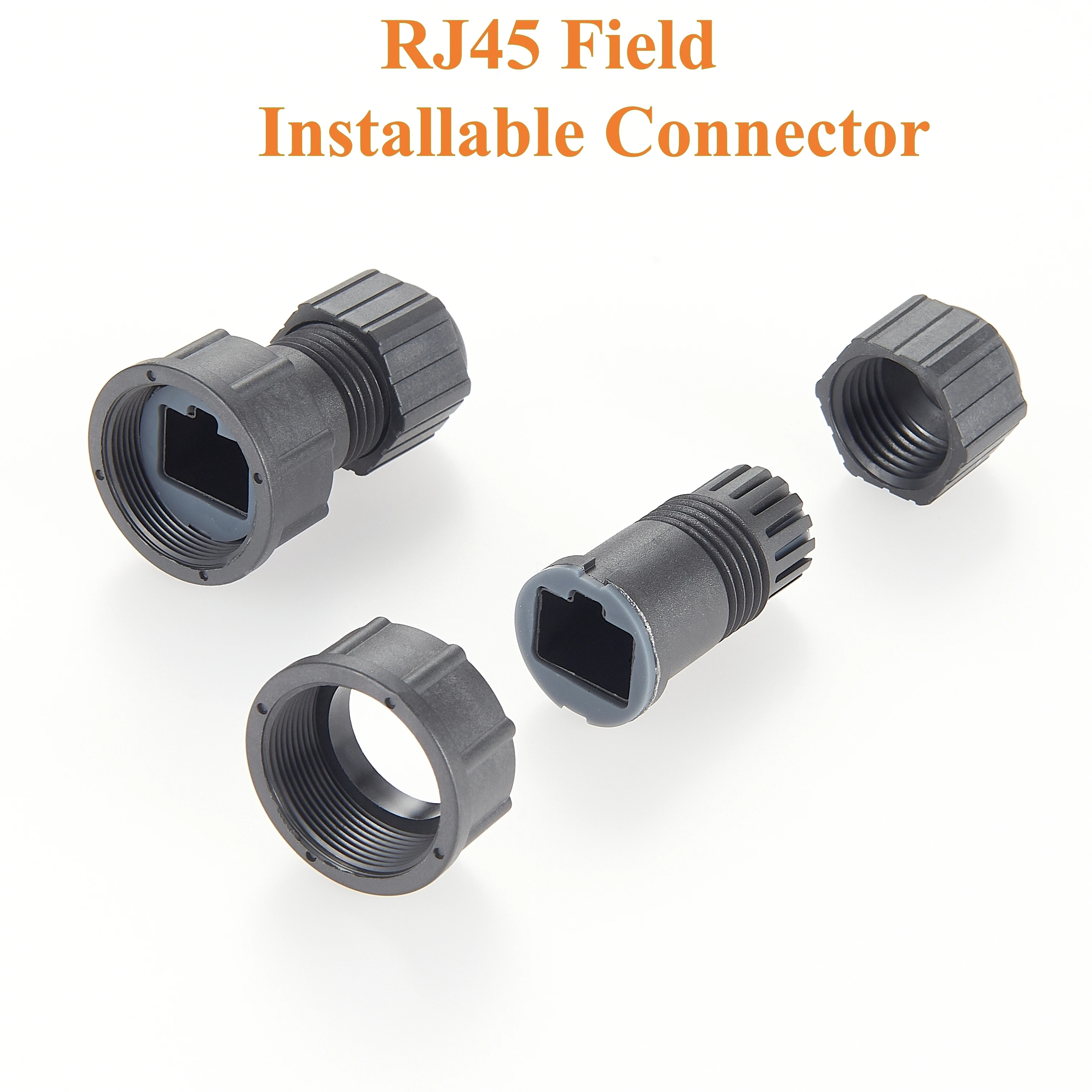Ethernet-Kabeladapter M12 X-kodiert auf RJ45 Panelmontage für Cognex In-Sight Industriekamera Barcode-Leser iDS Imaging Ensenso – Detail 4