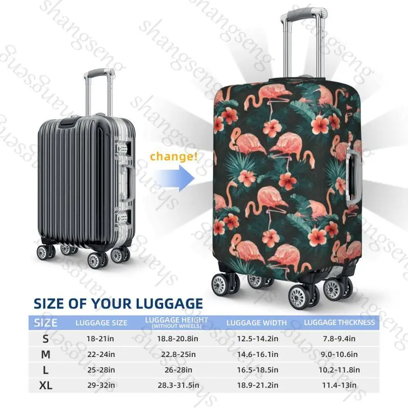 Banana Leaf Flamingo Leaf Thicken Luggage Cover Elasticity Trolley dust cover Suitcase Protection Cover Suitcase Case 5