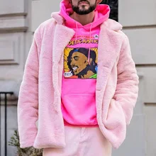 men pink fur coat - Buy men pink fur 