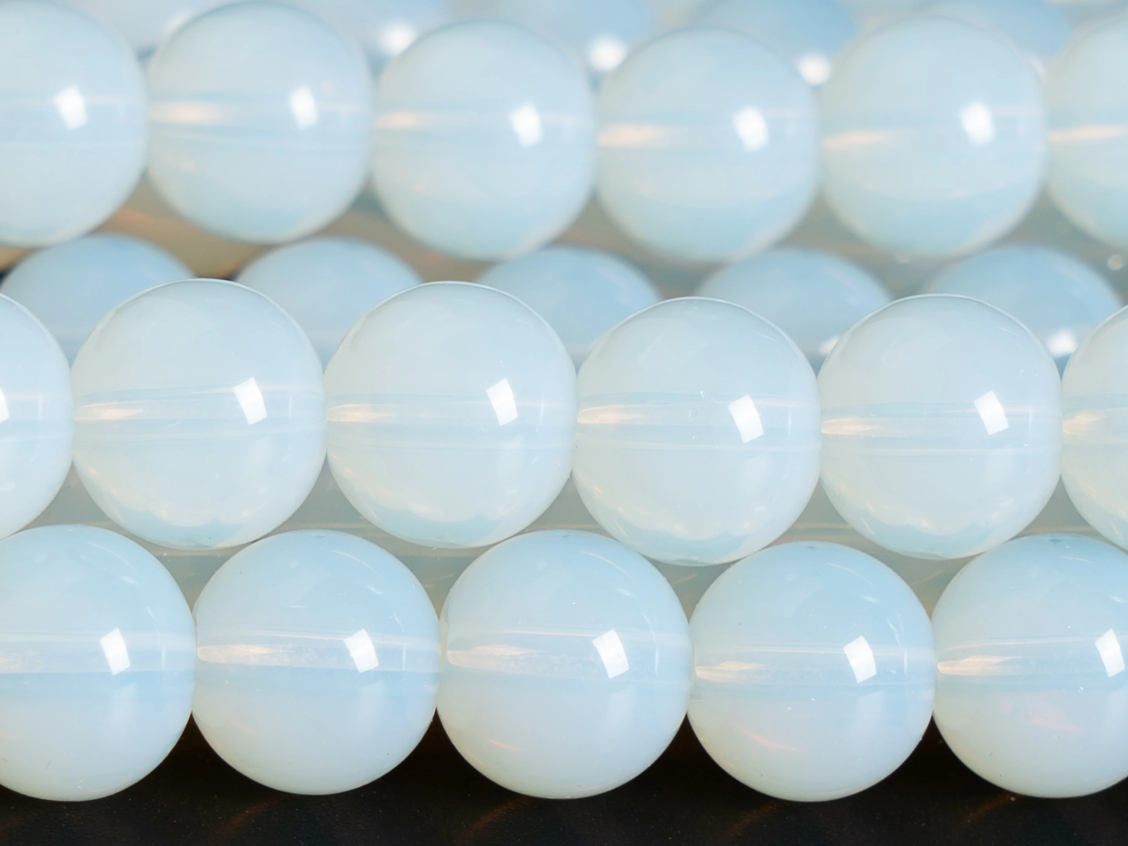 

White glass crystal beads loose beads Smooth Round Shape Size Options 4/6/8/10mm for DIY Jewelry Accessories Making