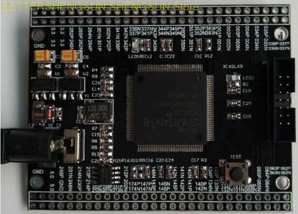

Макетная плата Xilinx FPGA Spartan6 XC6SLX9, макетная плата, материнская плата, минимальная системная плата