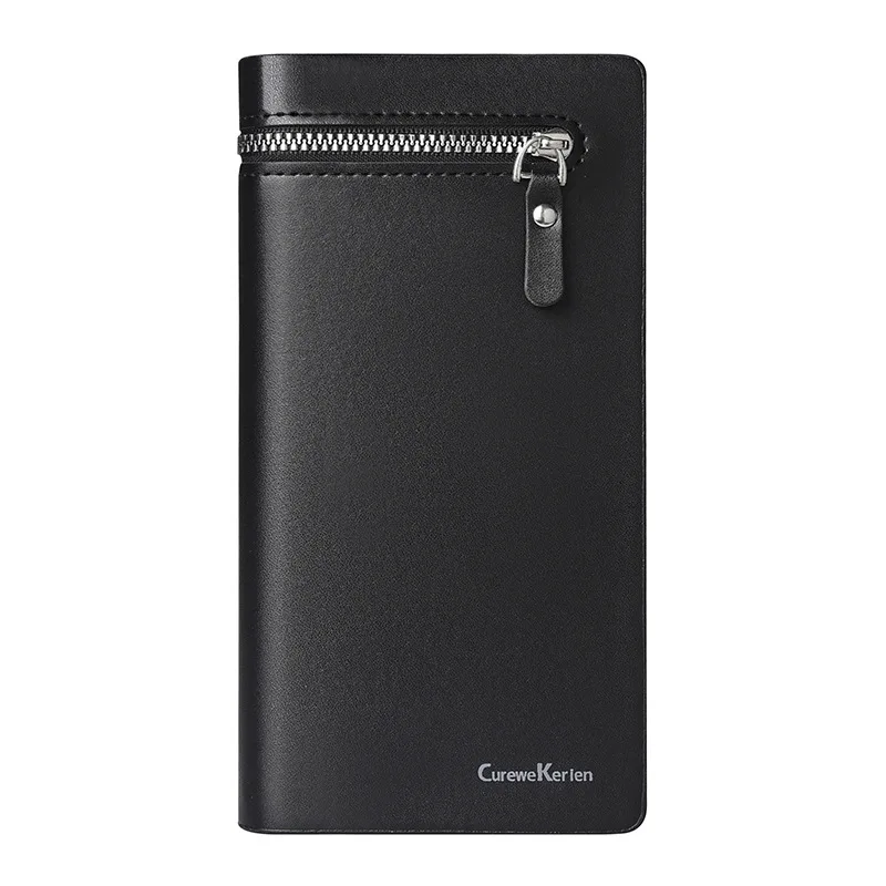 Men's new long handbag, phone bag, large capacity men's fashion wallet, Korean version zero wallet, zipper wallet