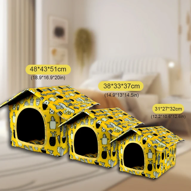 Cat House for Outdoor Waterproof Cats Dog Houses Villa Tent Collapsible Pet Shelter Foldable Pet House for Dog Home Pet Supplies