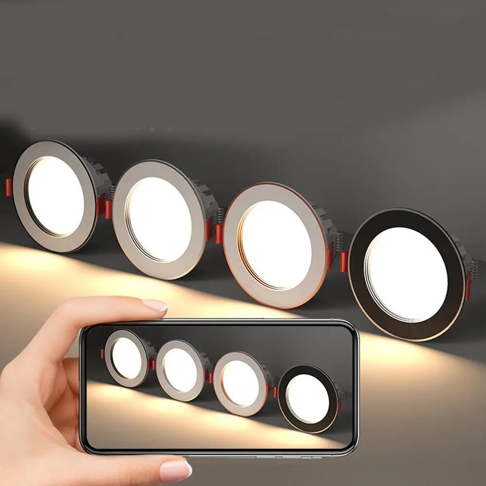 Description Picture 2 of itemSmall Recessed LED Downlight Embedded Round Down Lights Spot Light 220V Ceiling Lamp Indoor
