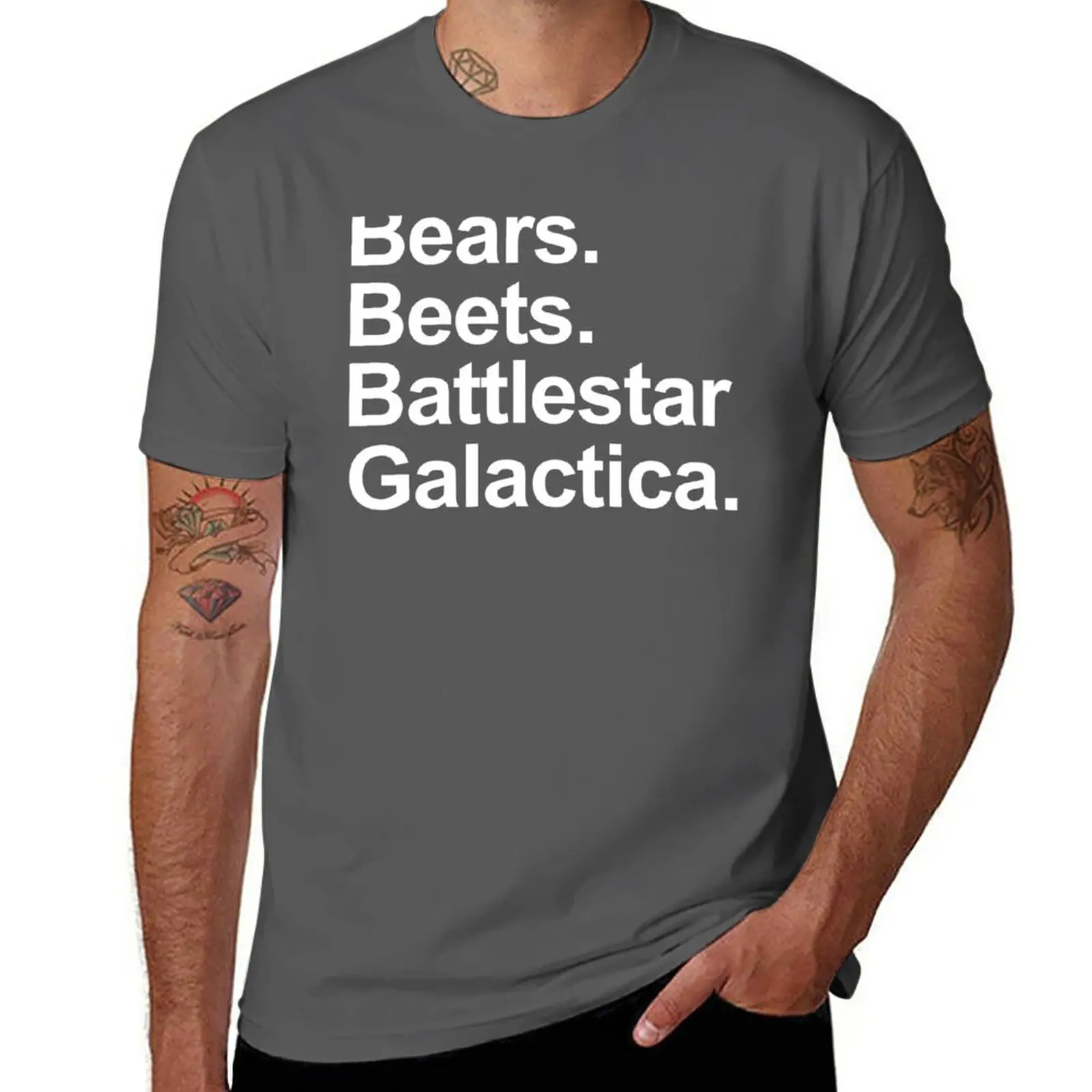 

New Bears Beets Battlestar Galactica Shirt - The office Shirt. T-Shirt boys animal print shirt mens graphic t-shirts anime