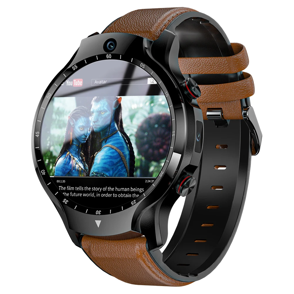 Relógio inteligente 4G Android 9.0 1,6 polegadas tela sensível ao toque  Bluetooth GPS relógio de pulso esportivo WiFi HD 5MP câmera videogame  relógios