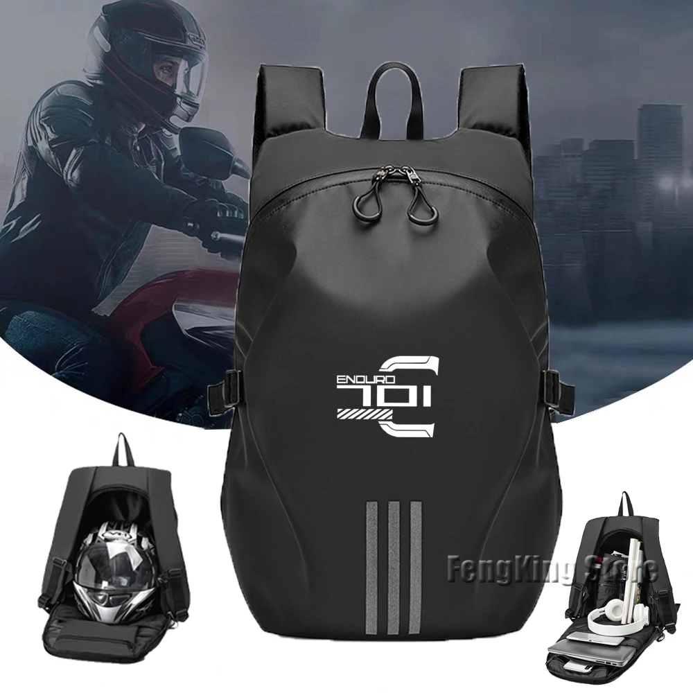 

for Husqvarna 701 Super Motorcycle Helmet Bag Waterproof Large Capacity Motorcycle Travel Equipment