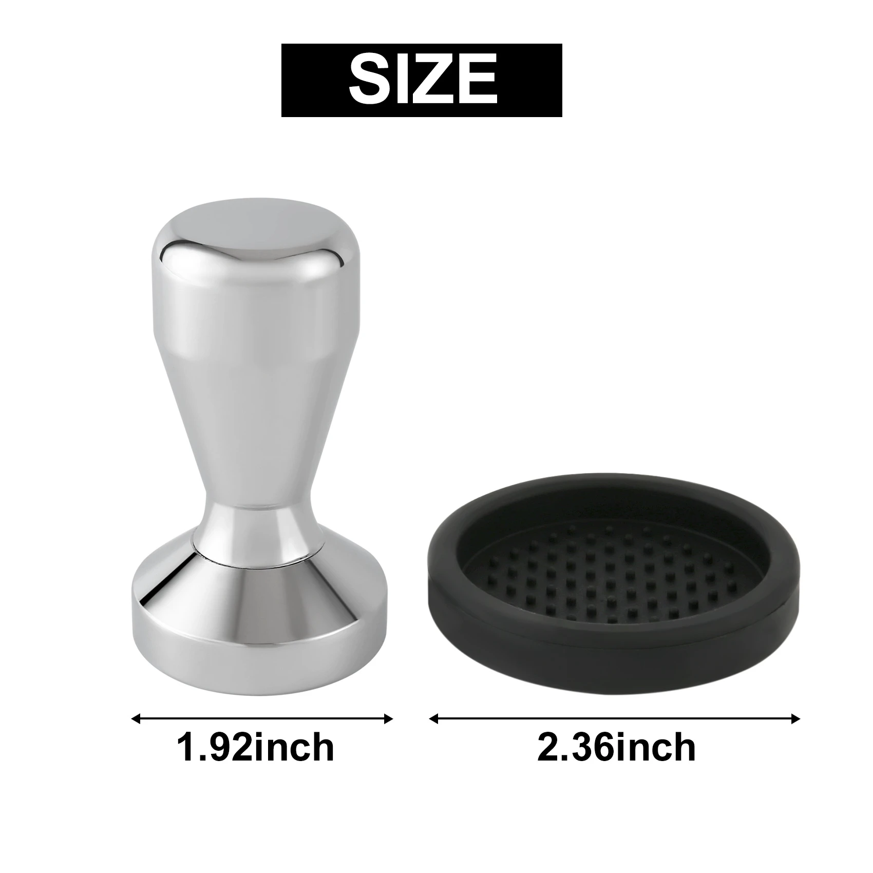 Coffee Tamper, Espresso Coffee Press 49mm Tamper with Silicone Tamper Mat HOT