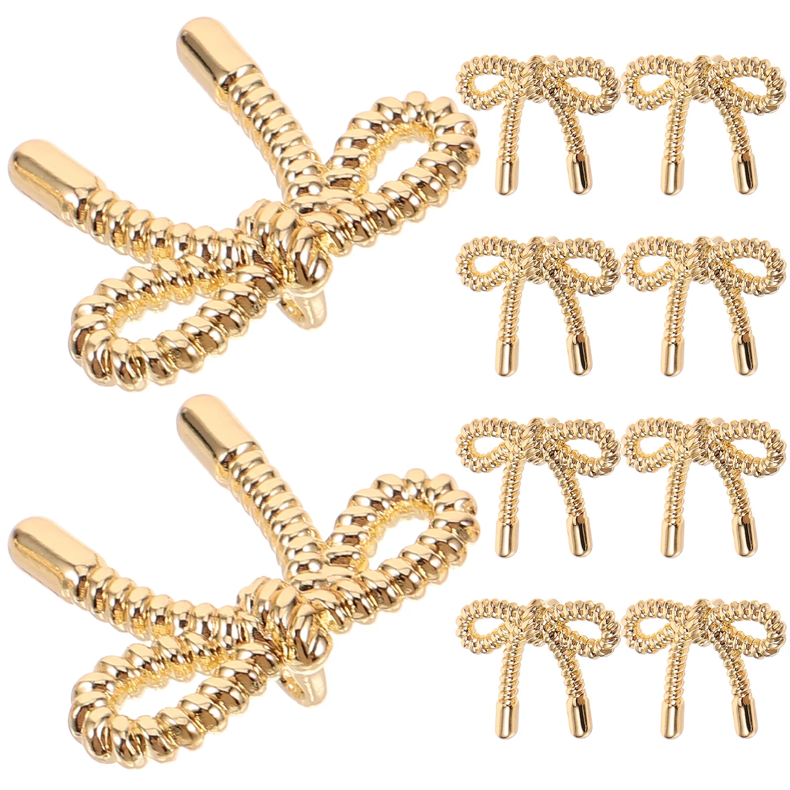 

10 Pcs Bow Button Clothes Buttons Cloak Clasp Sewing Decor Fasteners Sweater Xiaoxiangfeng Clothing
